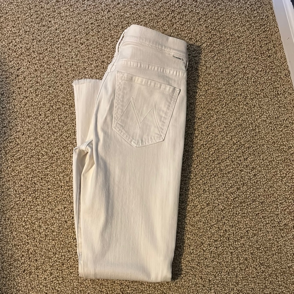 MOTHER white jeans The Cruiser